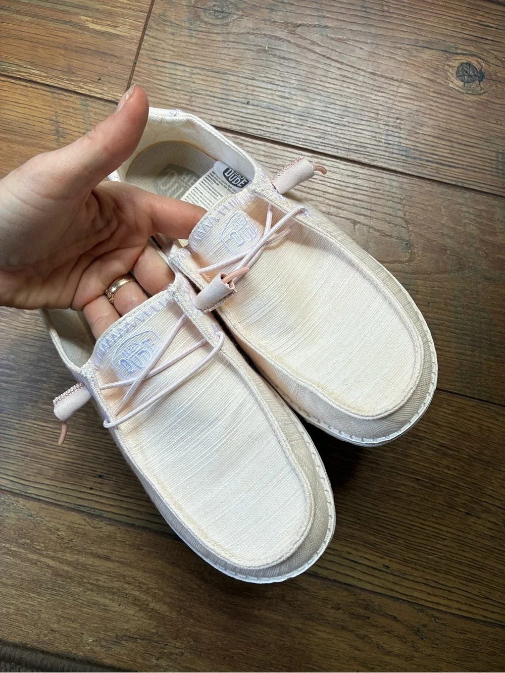 Hey Dude Wally Free Slip-On Shoes in Light Blush